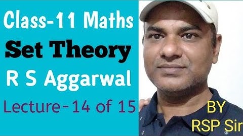 Class 11sets Ex-1G RS Aggarwal Maths