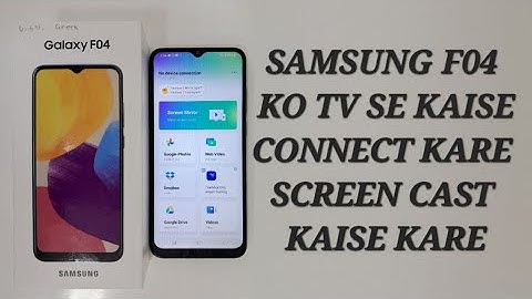 Samsung galaxy F04 ko tv se kaise connect kare / How to screen mirroring in Samsung F04