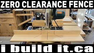 Miter Saw Zero Clearance Fence