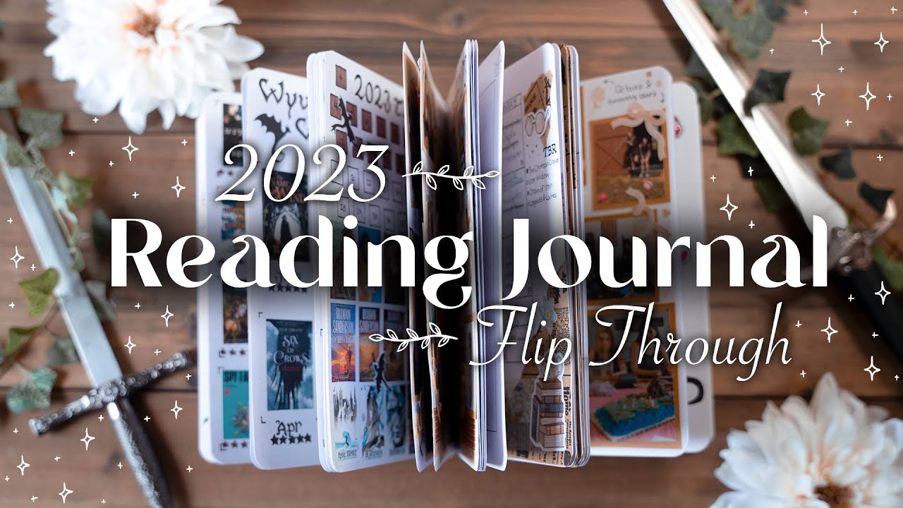 2023 reading journal flip through 🌿 simple & easy spreads 