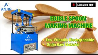 Eco-Friendly Edible Spoon Forming Machine | Biodegradable Tableware Maker