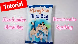 Stray Kids Blind Bag Tutorial How to made #blindbag #tutorial #papersquishy #craft #ideas