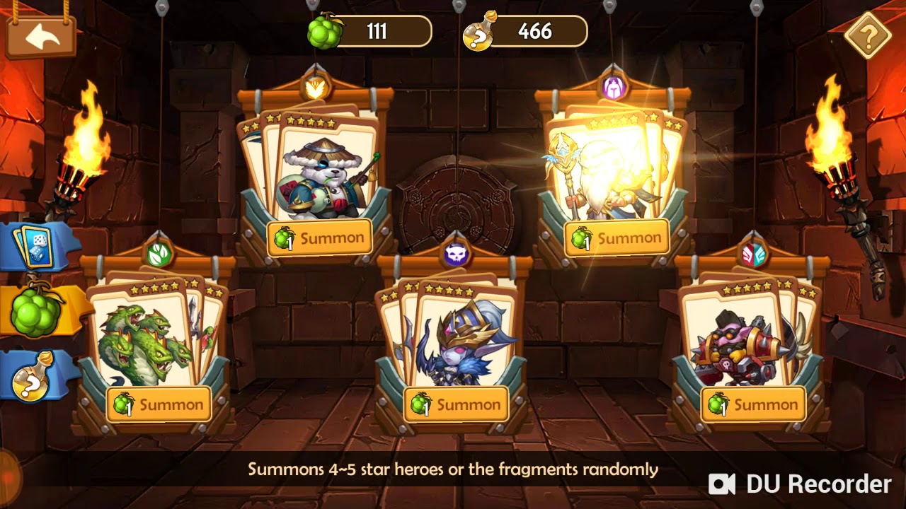 Epic summoners world fruit event (170 human summons)