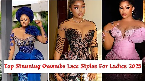 Top Stunning Owambe Lace Gown Styles For Ladies 2025 #fashion #asoebi #dress #fyp #wedding