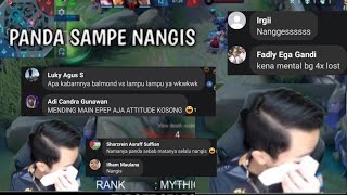 RRQ PANDA DI TROLL SAMPE NANGIS KARNA HINA PROPLAYER ML 🗿 #CELIBOY #RRQPANDA #TIKTOKVIRAL