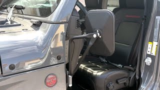 Best affordable mirrors for your 2018+ Jeep Wrangler JL when you take the doors off.