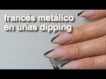 Francés De Papel Metálico En Uñas De Inmersión/Dipping