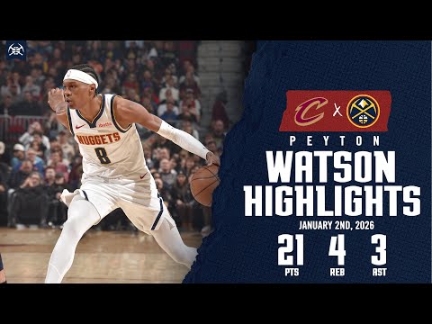 Peyton Watson 21-Point Game | Highlights vs. CLE