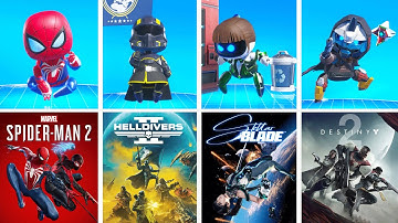 Astro Bot PS5 - All Special Bots & Games They