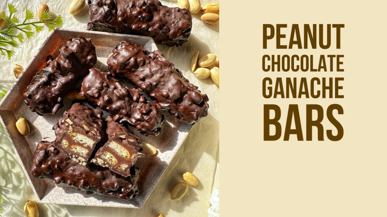 أصابع جاناش الشوكولاتة بالبسكويت والفول السوداني 🥜 Peanut Chocolate ...
