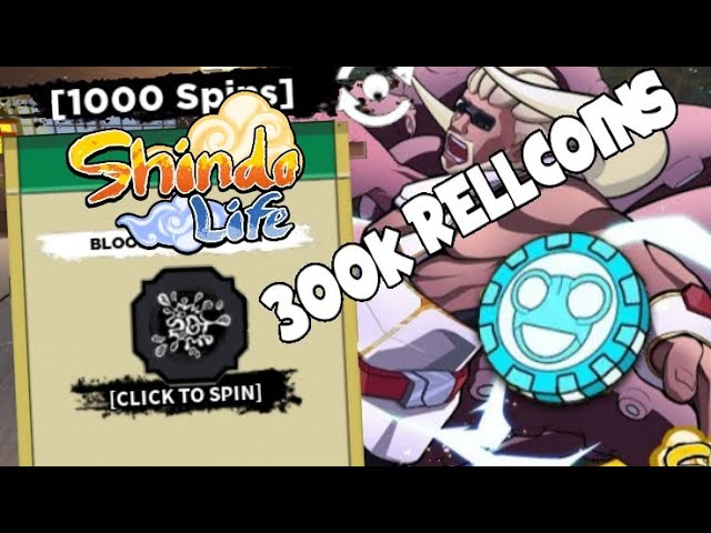 NOVOS CÓDIGOS 1000 SPINS e 300K RELL COINS!! UPDATE 186 no SHINDO LIFE  (shinobi life 2) - [ROBLOX] 