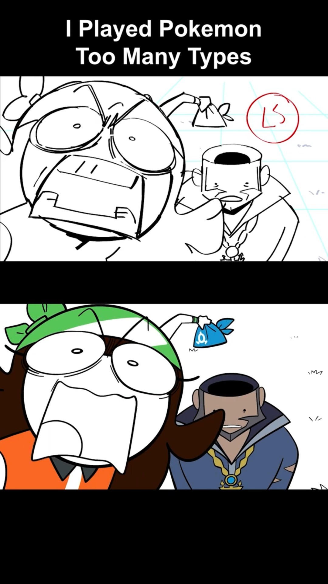Storyboard vs Animation: Pokemon Too Many Types (shot 20)