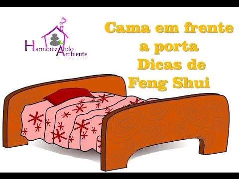 Cura Feng Shui para cama em frente a porta.