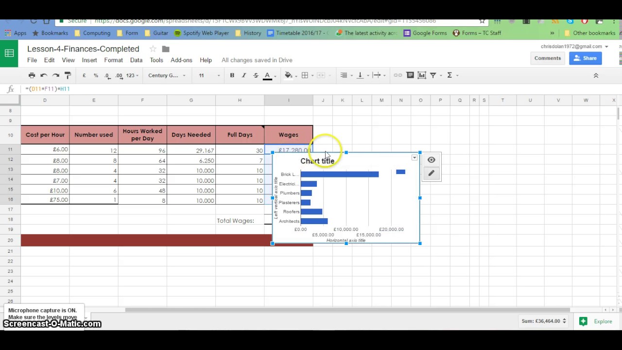 6 Charts and graphs Google Sheets - YouTube