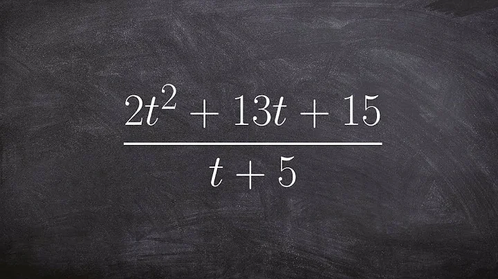 Dividing two polynomials by using synthetic division