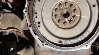 2003 F350 power-stroke 6.0 transmission removal tip trick (starter motor)