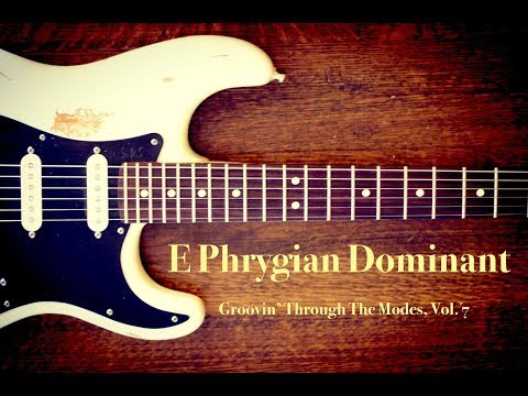 e spanish phrygian backing jam track