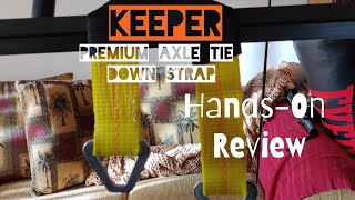 KEEPER Premium Axle Strap with D Rings-3,333lbs of working Load Limit & 10,000 lbs of Break Strength