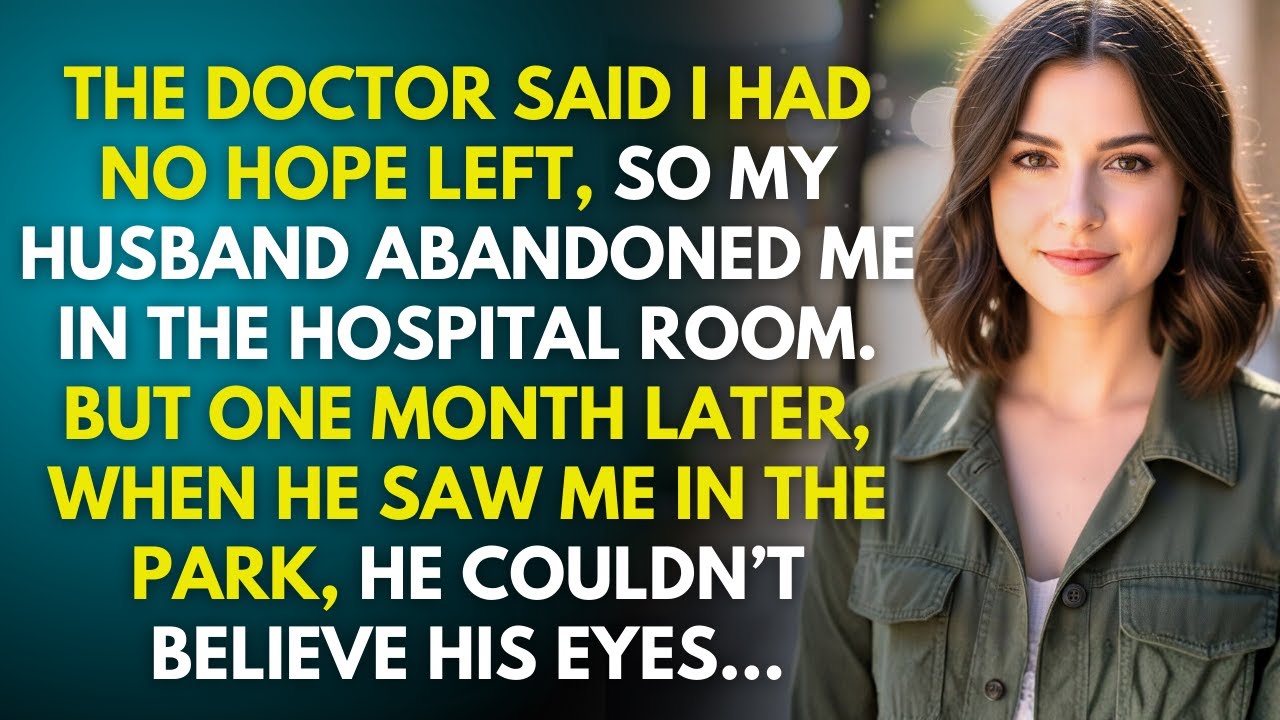 Врач сказал, что у меня больше нет надежды, поэтому мой муж бросил меня в больничной палате — мес...