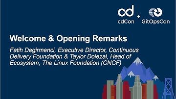 Welcome & Opening Remarks - Fatih Degirmenci & Taylor Dolezal