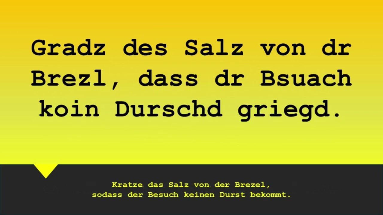 Schwäbische Sprüche 2 - Schwäbische Sprich Zwoi