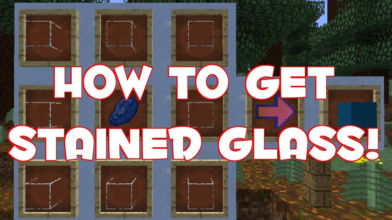 How To Craft Stained Glass Minecraft 1 7 Youtube