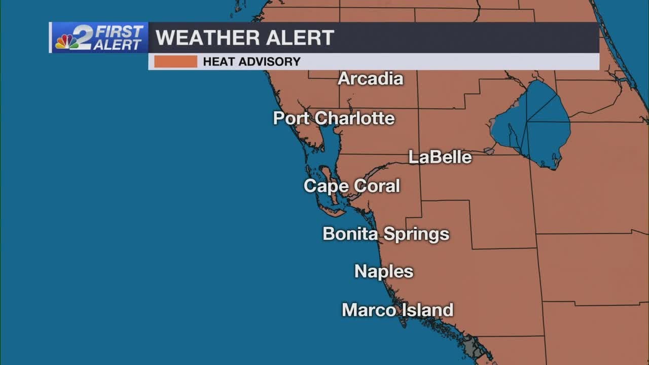 Heat advisory for all of SWFL as heat index peaks at 108 degrees - YouTube