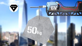 Will the 6V motor be able to lift 50 kg