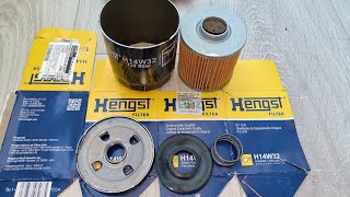 Распил масляного фильтра HENGST H14W32 (China) (Аналог MANN W712/83)