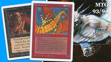 Zwart/rode midrange vs. blauw/groene flyers, aflevering 1. Singleton MTG 93/94 | OS Magic The Gat...