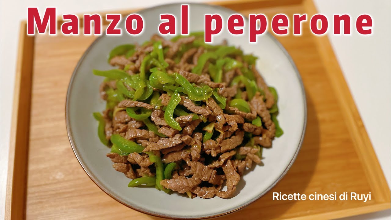 Manzo saltato al peperone: Cucina cinese facile & veloce