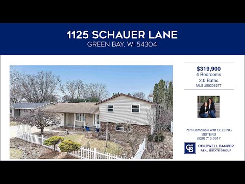 1125 SCHAUER Lane, Green Bay, WI home video tour