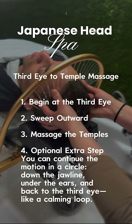 Japanese Head Spa massage #healthycurls #japanese #spa  #headmassage