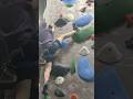 Casually doing a split heel hook on a new route #indoorclimbing #climbing