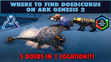 The Best Doedicurus Locations in Ark Genesis 2 - All Doedicurus Spawn Locations