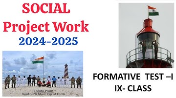 9th Class 💯SOCIAL FA-1 Project Work 2024-2025 | 9th 💯FA-1 SOCIAL Project Work | FA1 Social #9thfa1
