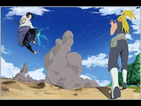 Sasuke Vs Deidara Full Fight English Dub Hd Youtube