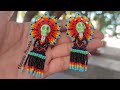 ARETES DE CATRINAS💀 CON CHAQUIRAS/ MOSTACILLAS TUTORIAL COMPLETO GRATIS♥️ HALLOWEEN BEADED EARRINGS