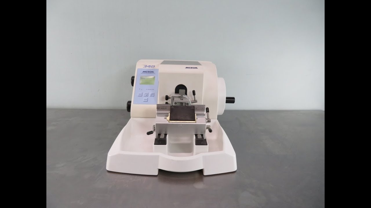 Mircom HM 340 E Rotary Microtome - YouTube