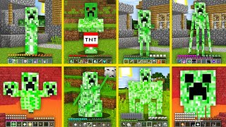 Minecraft Mobs Became Creeper ! Zombie Skeleton Enderman Ghast Wither Golem Villager HOW TO PLAY