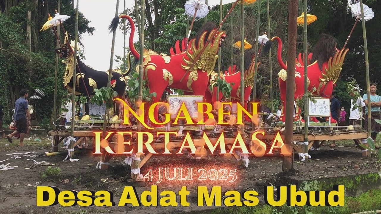 Ngaben Kertamasa 2025, Desa Adat Mas  Ubud, Gianyar