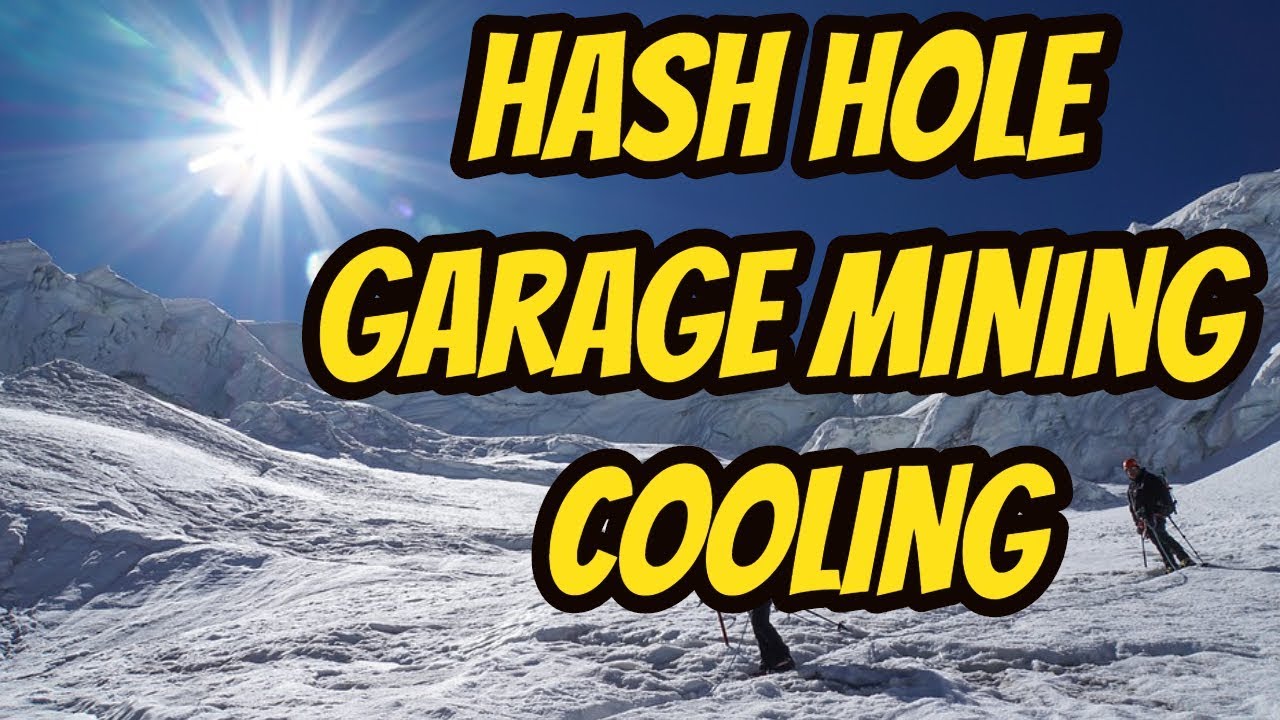 Garage Mining rig cooling setup