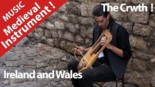 Irish instrument, Music.The Crwth,Medieval Notes!
