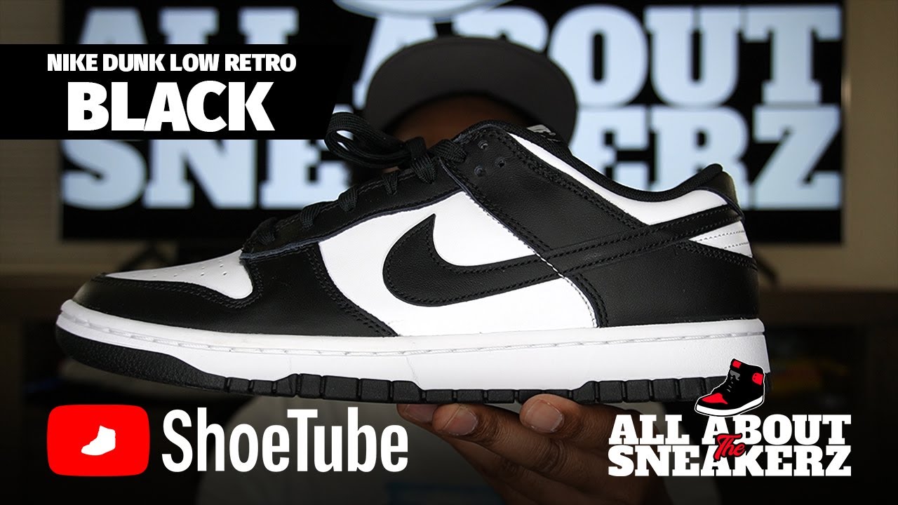 NIKE DUNK LOW RETRO 'BLACK' UNBOXING & REVIEW!! RELEASE DAY!! - YouTube