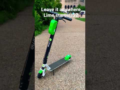 Lime scooters for