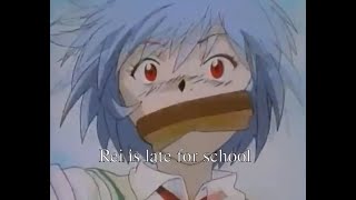 Rei is late for school