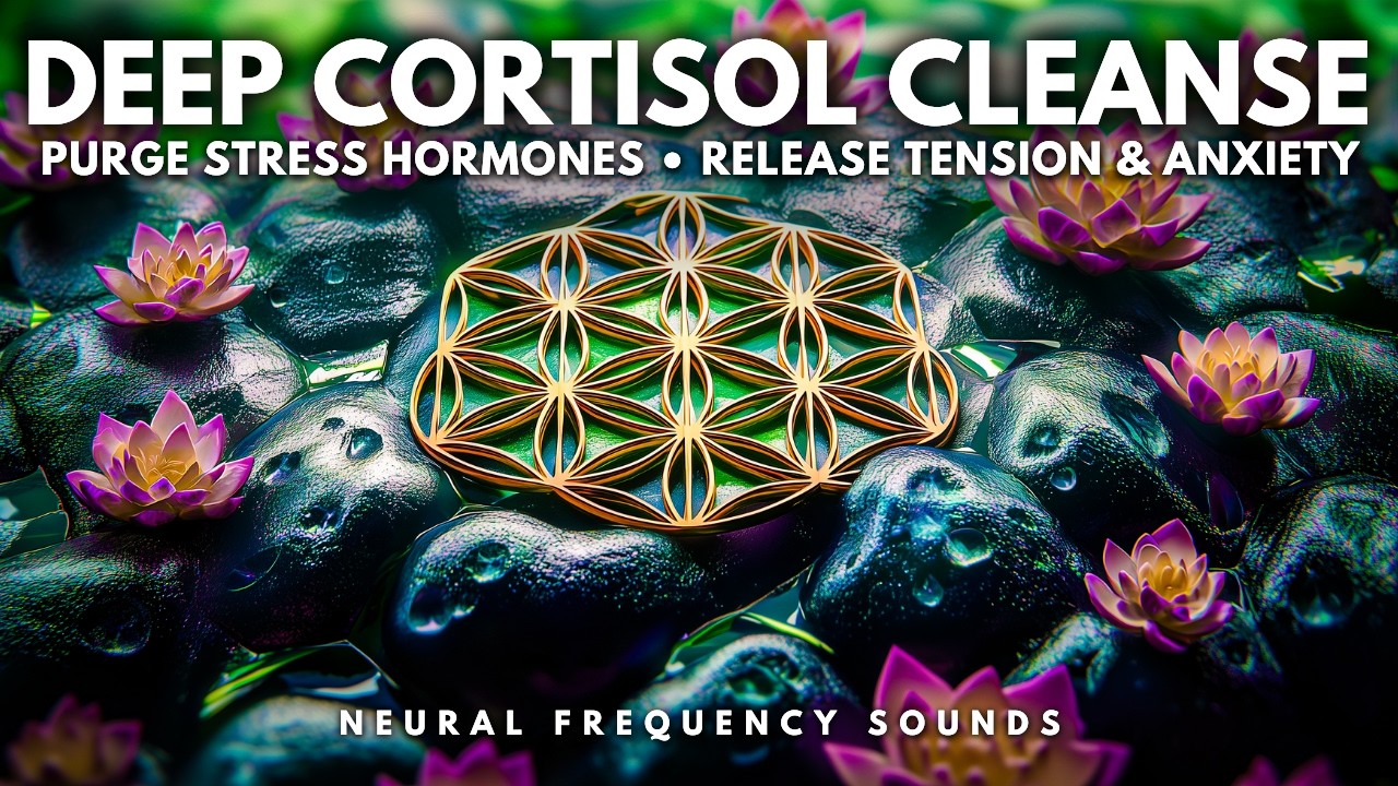 174 Hz Heavy Rain Stress Flush 🌧️ Lower Cortisol & Heal Nervous System | Relaxing Music
