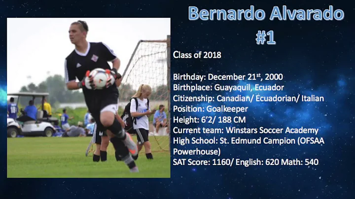 Bernardo Alvarado - Goalkeeper Class of 2018 Recru...