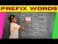 English grammar prefixes  prefix words in english by word formation activity