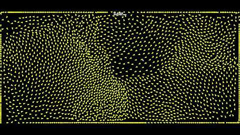 Flocking Behavior - Parallel Computing Method 2, 2500 boids